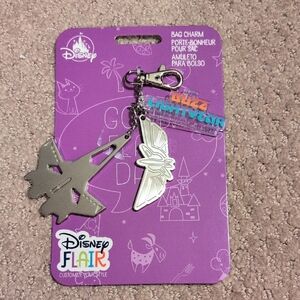 Disney Parks Buzz Lightyear Silver Bag Charm NWT